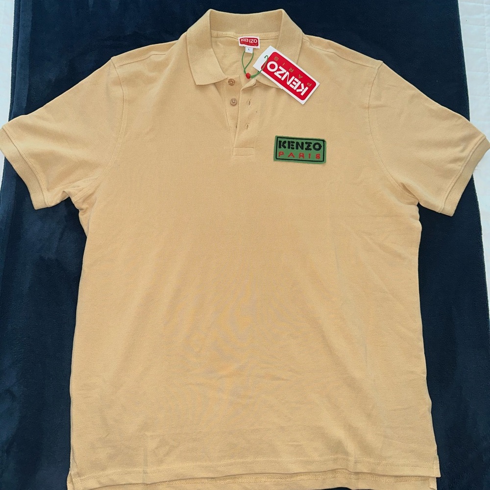 Kenzo Beige Polo Shirt for Men